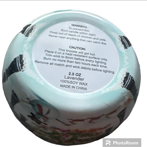 Scented Aromatherapy Lavender Candle-Christmas themed (2.5 oz.) - Picture 3 of 3